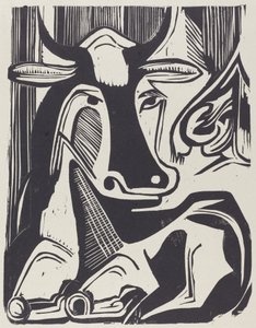 La Grande Mucca Distesa, 1929 da Ernst Ludwig Kirchner