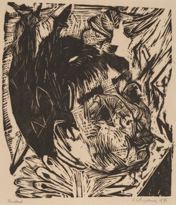 Moglie del Professore Schaxel, 1917-1918 da Ernst Ludwig Kirchner