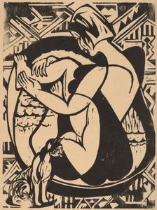 Donna nella vasca da bagno, 1936 da Ernst Ludwig Kirchner