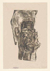 Ritratto di un uomo sconosciuto da Ernst Ludwig Kirchner (signed by artist)