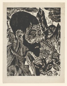 Sennkopf (Martin Schmied) da Ernst Ludwig Kirchner (signed by artist)