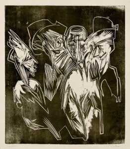 Assalonne e i suoi consiglieri da Ernst Ludwig Kirchner