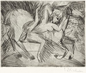 Acrobata su un cavallo da Ernst Ludwig Kirchner