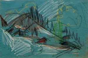 Alpe al chiaro di luna da Ernst Ludwig Kirchner