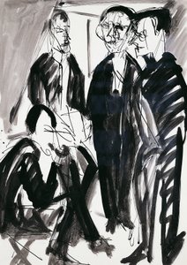 Artista e il gruppo Die Brucke a Dresda, di Ernst Ludwig Kirchner