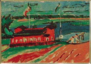 Stabilimento balneare vicino a Dresda da Ernst Ludwig Kirchner