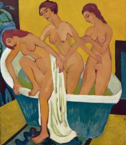 Donne che fanno il bagno da Ernst Ludwig Kirchner
