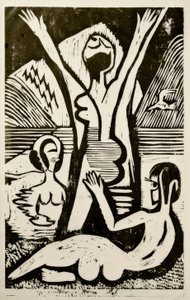 Bagnanti al lago da Ernst Ludwig Kirchner
