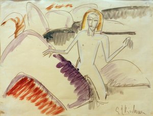 Bagnanti sulle rocce da Ernst Ludwig Kirchner