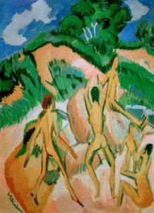 Bagnanti tra le dune (Fehmarn) da Ernst Ludwig Kirchner