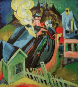 Stazione di Königstein da Ernst Ludwig Kirchner
