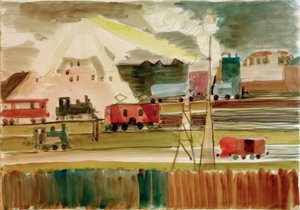 Stazione al tramonto da Ernst Ludwig Kirchner
