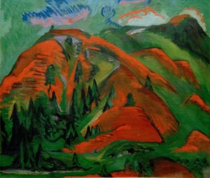 Linea degli alberi da Ernst Ludwig Kirchner