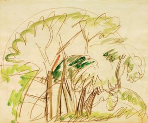 Gruppo di alberi a Fehmarn da Ernst Ludwig Kirchner