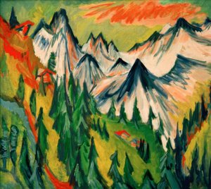 Cima della montagna da Ernst Ludwig Kirchner