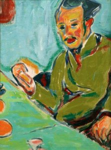 Ritratto di Erich Heckel da Ernst Ludwig Kirchner