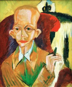 Ritratto di Oskar Schlemmer da Ernst Ludwig Kirchner