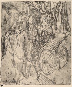 Coppia Davanti a una Carrozza da Ernst Ludwig Kirchner