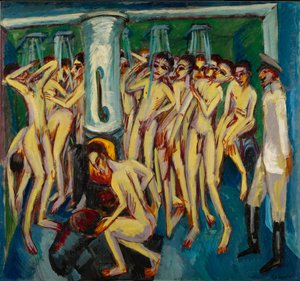 Il bagno dei soldati, 1915 da Ernst Ludwig Kirchner