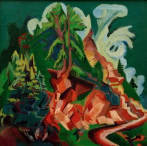 La montagna. La strada per Stafel da Ernst Ludwig Kirchner