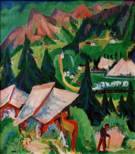 Il Junkerboden dalla Stafel da Ernst Ludwig Kirchner