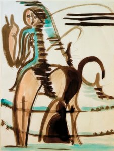 La cavallerizza (1ª versione più grande) da Ernst Ludwig Kirchner