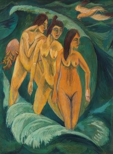 Le tre bagnanti da Ernst Ludwig Kirchner