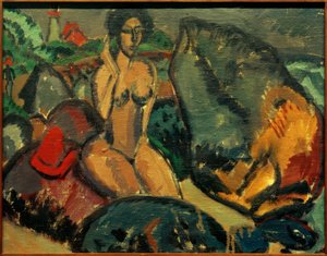 E.L. Kirchner, Bagnanti tra le rocce