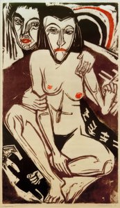 E. L. Kirchner, Melanconia (Autoritratto con Erna) da Ernst Ludwig Kirchner
