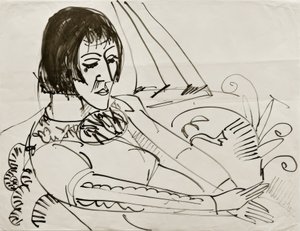 Seduta (Erna) da Ernst Ludwig Kirchner