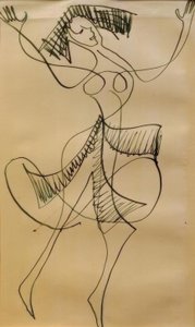 Ballerina estatica da Ernst Ludwig Kirchner
