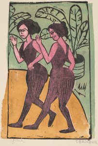 Ballerini inglesi, 1911 da Ernst Ludwig Kirchner