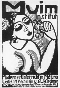 Ernst Ludwig Kirchner: Istituto Muim ... (xilografia) da Ernst Ludwig Kirchner