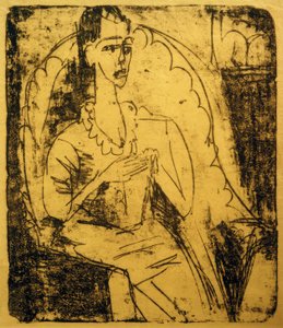Fanny sulla poltrona da Ernst Ludwig Kirchner