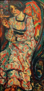Donna sulla sedia a dondolo (Emmi Frisch) da Ernst Ludwig Kirchner