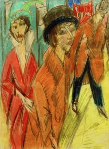 Donne sulla strada da Ernst Ludwig Kirchner