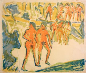 Gruppo di bagnanti da Ernst Ludwig Kirchner