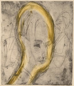 Testa del Dr. Bauer da Ernst Ludwig Kirchner