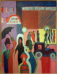 Grande magazzino sotto la pioggia da Ernst Ludwig Kirchner