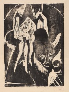 Prostituta sulla strada da Ernst Ludwig Kirchner