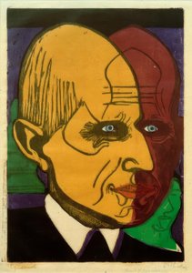Testa del Dr. Frédéric Bauer da Ernst Ludwig Kirchner