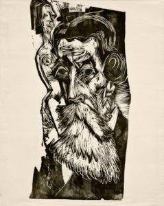 Testa di Ludwig Schames da Ernst Ludwig Kirchner