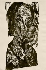 Testa del malato - Autoritratto da Ernst Ludwig Kirchner