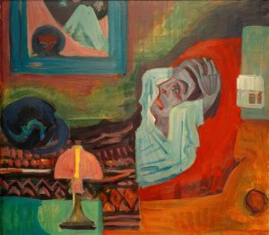 Malato nella notte (Il malato) da Ernst Ludwig Kirchner