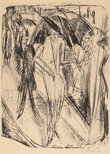 Signora nella Pioggia da Ernst Ludwig Kirchner