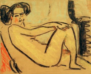 Ragazza sdraiata vicino alla stufa
