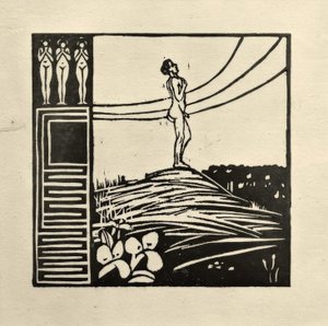 Figura maschile su una montagna (La nostalgia) da Ernst Ludwig Kirchner