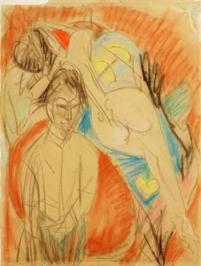 Pittore e donna nuda (Autoritratto con modella)