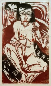 Melanconia (Autoritratto con Erna) da Ernst Ludwig Kirchner