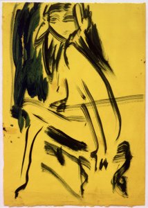 Senza titolo (Ragazza seduta) da Ernst Ludwig Kirchner